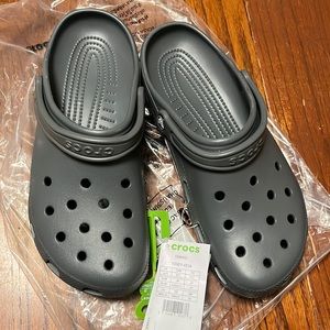 Gray men’s crocs